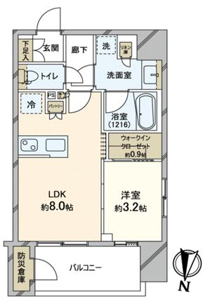 クレアホームズ フラン東京三ノ輪Ⅱ 間取図 クレアホームズ フラン東京三ノ輪Ⅱ 間取図