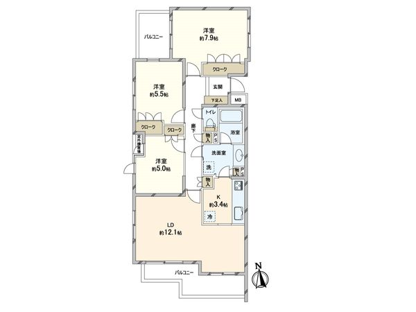 氷川台南パークホームズ 間取図 氷川台南パークホームズ 間取図