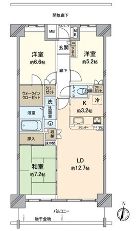 アクトピア北赤羽五番館 間取図 アクトピア北赤羽五番館 間取図