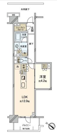 プラウド高田馬場 間取図(平面図) プラウド高田馬場 間取図(平面図)