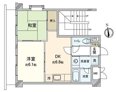 クレセント川原 間取図(平面図) クレセント川原 間取図(平面図)