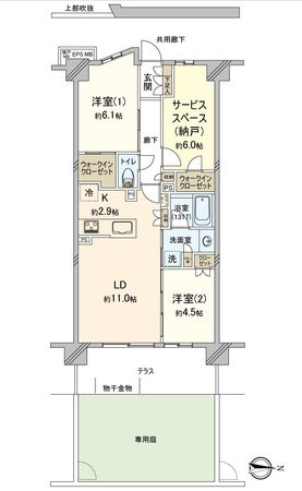 レーベン和光 THE GRANDE 間取図(平面図) レーベン和光 THE GRANDE 間取図(平面図)