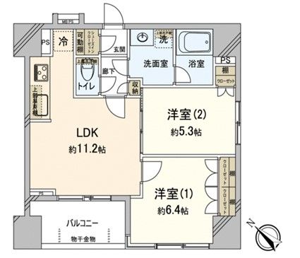 オープンレジデンシア巣鴨ユニーブル 間取図(平面図) オープンレジデンシア巣鴨ユニーブル 間取図(平面図)
