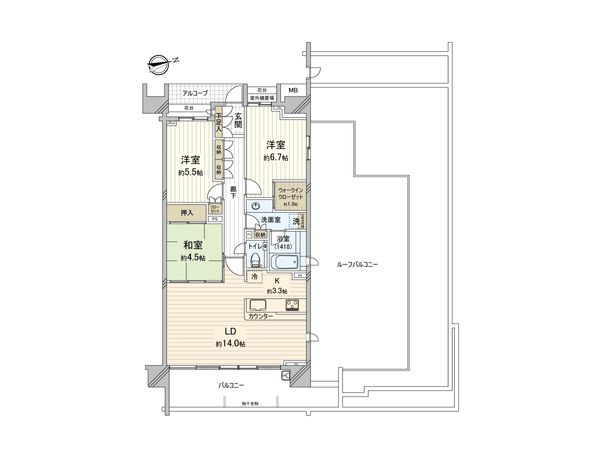 グランドメゾン狛江 間取図(平面図) グランドメゾン狛江 間取図(平面図)
