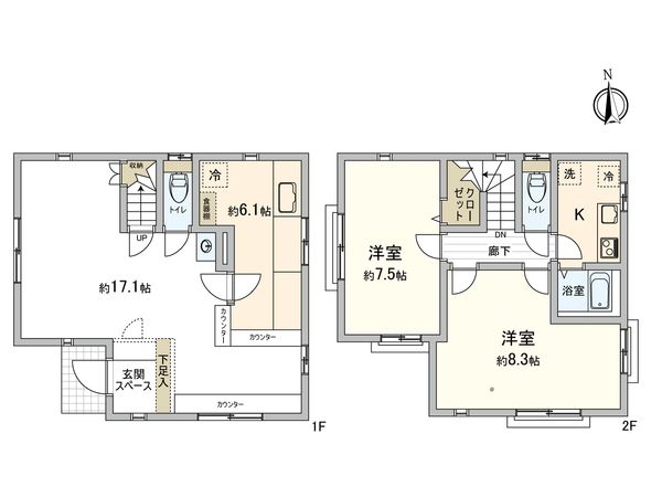 西野川2丁目戸建 間取図 西野川2丁目戸建 間取図