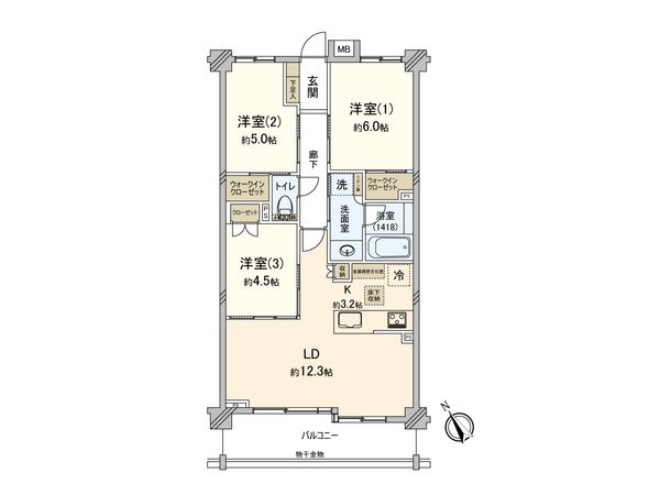 エクセレントシティ成城学園前 間取り図 エクセレントシティ成城学園前 間取り図