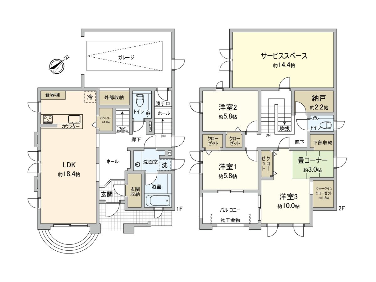 成城1丁目戸建 間取図 成城1丁目戸建 間取図