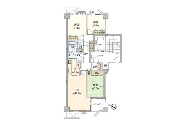 パークシティ新川崎A棟 間取図 パークシティ新川崎A棟 間取図