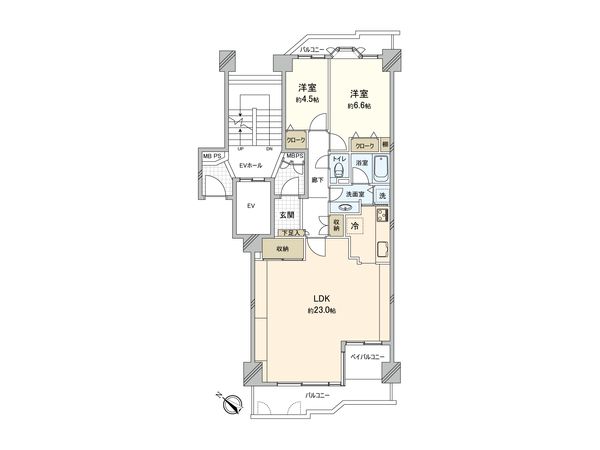 パークシティ新川崎B棟 間取図 パークシティ新川崎B棟 間取図