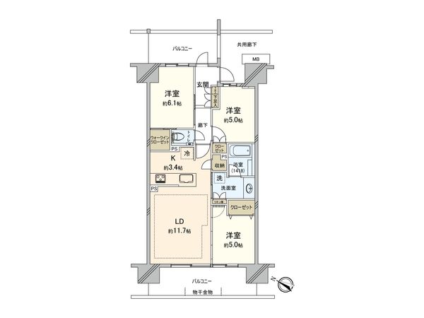 プラウド川崎柳町 間取図 プラウド川崎柳町 間取図
