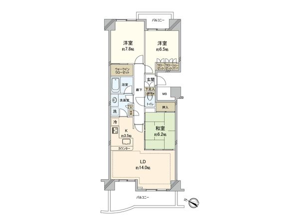 サウザンドシティ5番館 間取図 サウザンドシティ5番館 間取図