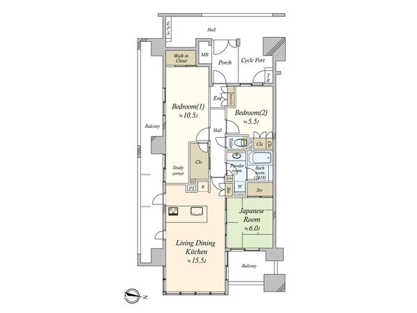 アクアリーナ川崎アズリーノタワー 間取図 アクアリーナ川崎アズリーノタワー 間取図