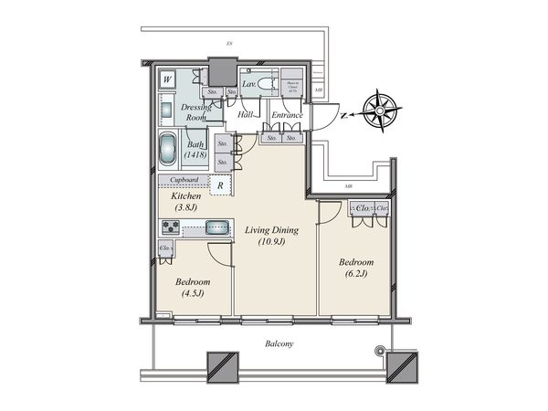 WORLD TOWER RESIDENCE 間取図(平面図) WORLD TOWER RESIDENCE 間取図(平面図)