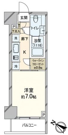 パークリュクス渋谷北参道mono 間取図 パークリュクス渋谷北参道mono 間取図
