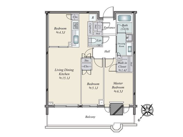 パークタワー勝どきミッド 間取図 パークタワー勝どきミッド 間取図
