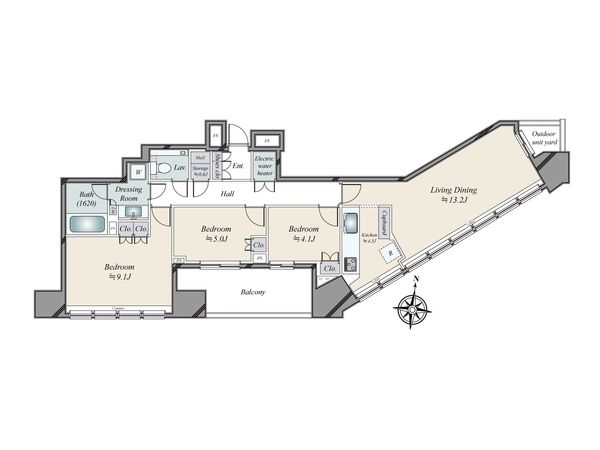 KACHIDOKI THE TOWER 間取 KACHIDOKI THE TOWER 間取