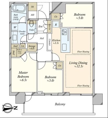 パークタワー晴海 間取図 パークタワー晴海 間取図