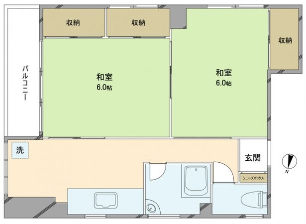 西村ビル 間取図(平面図) 西村ビル 間取図(平面図)
