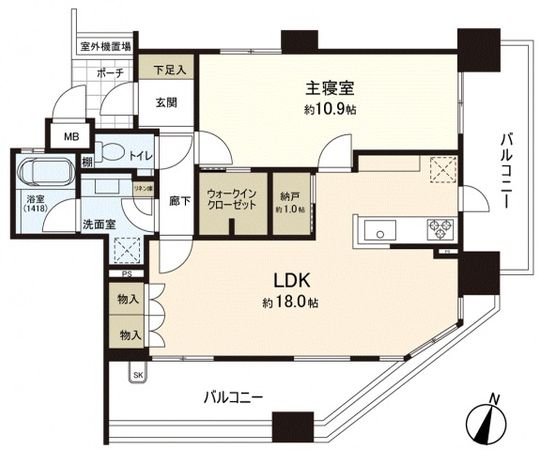 ファーストレジデンス紙屋町 間取図(平面図) ファーストレジデンス紙屋町 間取図(平面図)