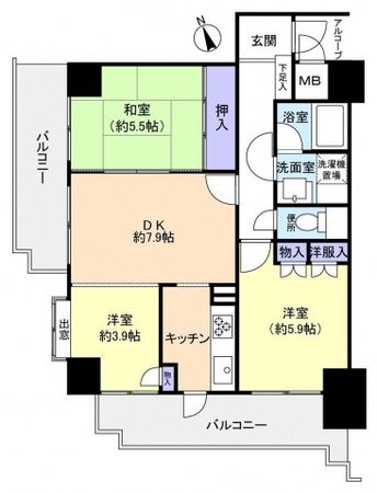 城南通りパークマンション 間取図 城南通りパークマンション 間取図