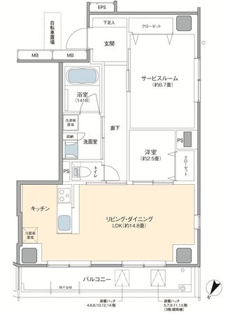 Lucent〔ルーセント〕石﨑 間取図 Lucent〔ルーセント〕石﨑 間取図