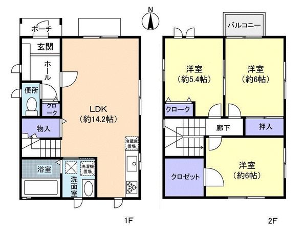 パーク・クレール牛田東 間取図(平面図) パーク・クレール牛田東 間取図(平面図)