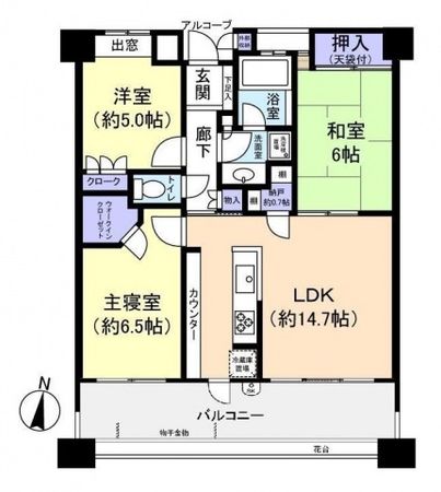 パーク・ホームズ古江ウエストコート 間取図(平面図) パーク・ホームズ古江ウエストコート 間取図(平面図)