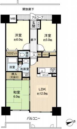 スカイハイツ中須 間取図 スカイハイツ中須 間取図