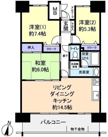 アスレ東原Ⅰ番館 間取図 アスレ東原Ⅰ番館 間取図