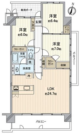 ビ・ウェル新倉敷 間取図 ビ・ウェル新倉敷 間取図