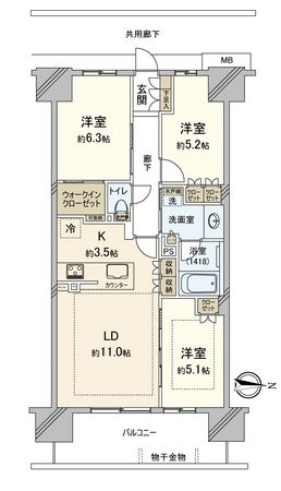 間取図(平面図) 間取図(平面図)
