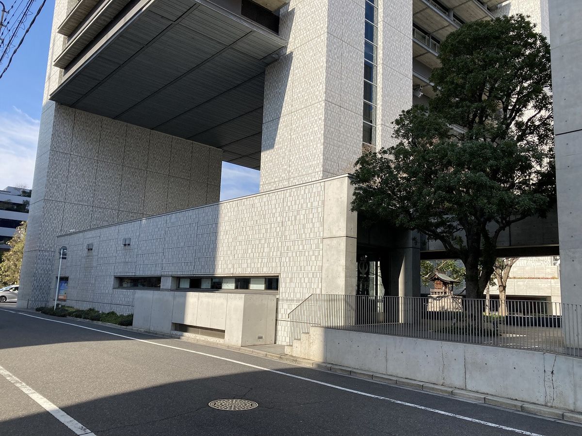 山陽新聞社1階店舗事務所 外観 山陽新聞社1階店舗事務所 外観