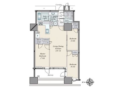 三田ガーデンヒルズ イーストヒル 間取図(平面図) 三田ガーデンヒルズ イーストヒル 間取図(平面図)
