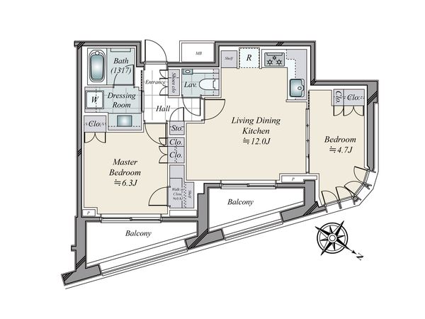 パークコート恵比寿 間取図 パークコート恵比寿 間取図
