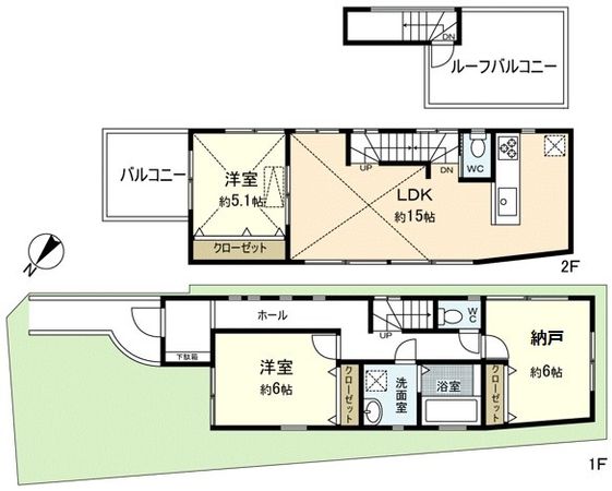 南馬込4丁目戸建 間取図(平面図) 南馬込4丁目戸建 間取図(平面図)