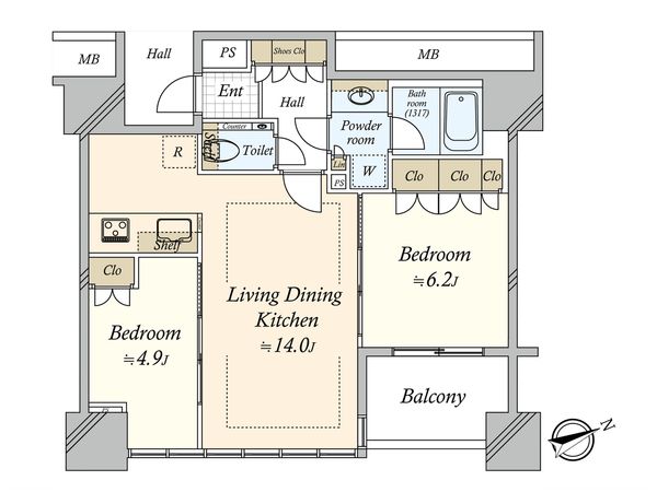 ローレルタワールネ浜松町 間取図 ローレルタワールネ浜松町 間取図