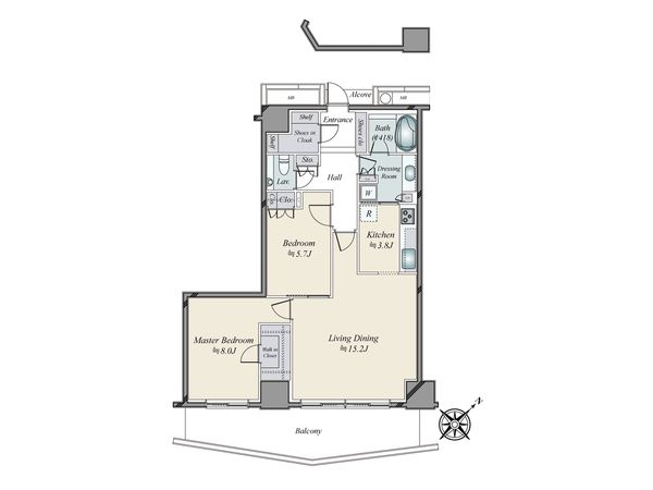 キャピタルマークタワー 間取図(平面図) キャピタルマークタワー 間取図(平面図)
