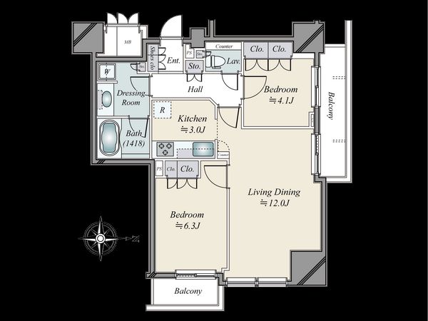 間取図(平面図) 間取図(平面図)