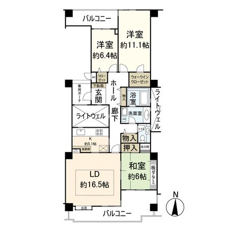 レールシティ甲子園口 間取図 レールシティ甲子園口 間取図