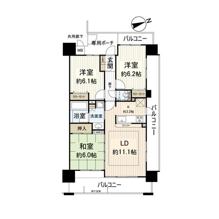 エスリード芦屋陽光町 間取図 エスリード芦屋陽光町 間取図