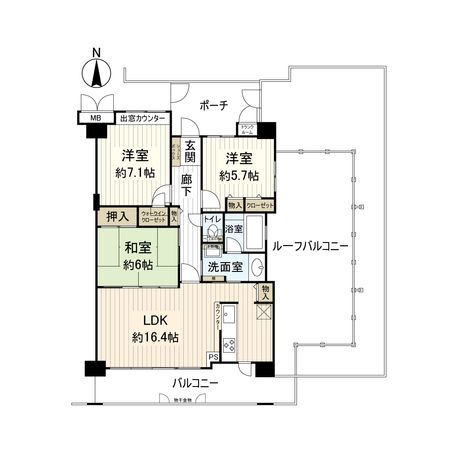 モンセーヌ住吉川公園1番館 間取図 モンセーヌ住吉川公園1番館 間取図