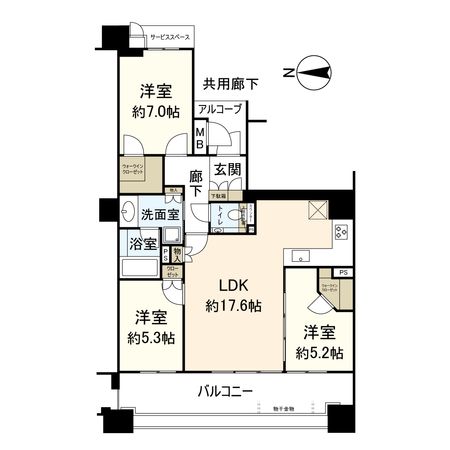 ジオ西宮北口ザ・クレール 間取図 ジオ西宮北口ザ・クレール 間取図