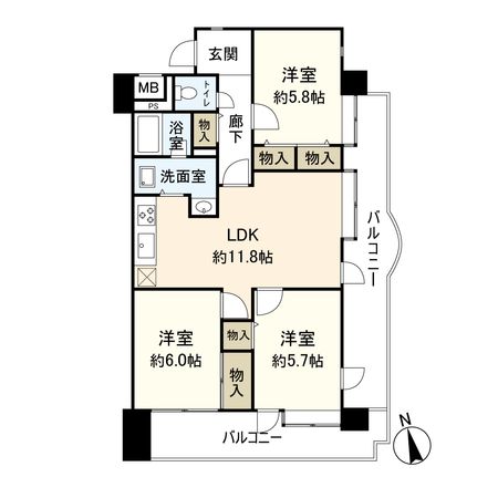 芦屋川ビューハイツ 間取図(平面図) 芦屋川ビューハイツ 間取図(平面図)