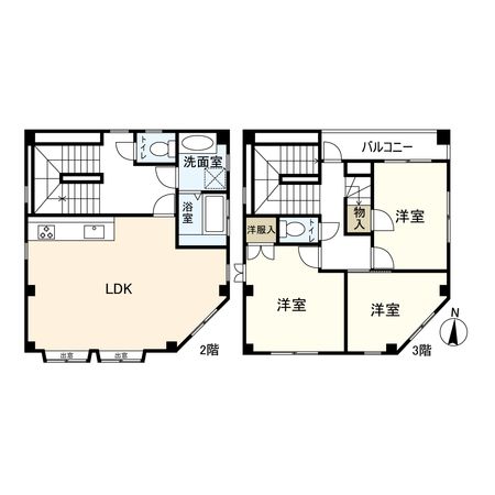 甲南山手戸建 間取図(平面図) 甲南山手戸建 間取図(平面図)