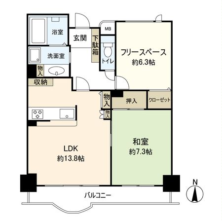 芦屋親王塚ヴォーン 間取り 芦屋親王塚ヴォーン 間取り