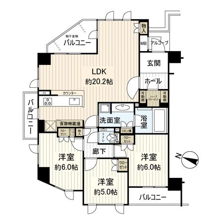 ベルヴィ芦屋 間取図 ベルヴィ芦屋 間取図