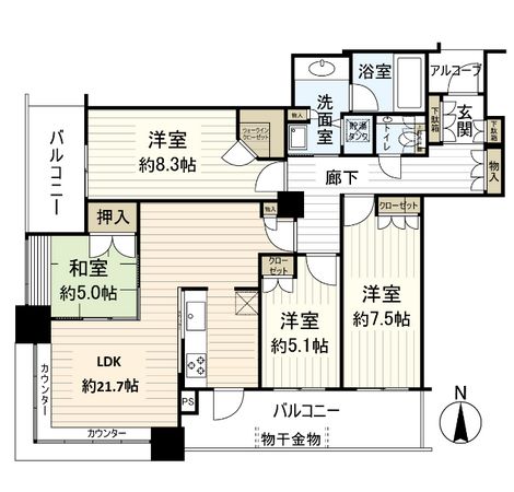 ジオタワー宝塚WEST 間取図 ジオタワー宝塚WEST 間取図