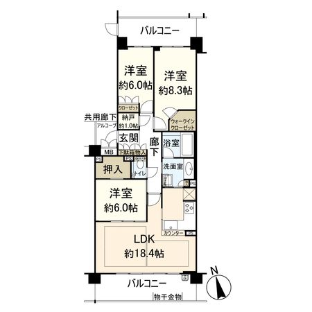 ジオ苦楽園桜町 間取図 ジオ苦楽園桜町 間取図