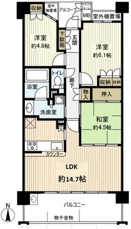ヴィークコート西宮北口 間取図 ヴィークコート西宮北口 間取図