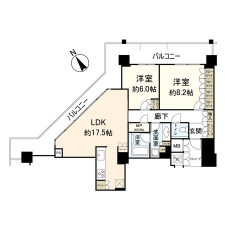 アーバンライフ神戸三宮ザ・タワー 間取図 アーバンライフ神戸三宮ザ・タワー 間取図